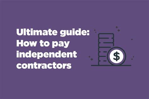 payments to independent contractors.